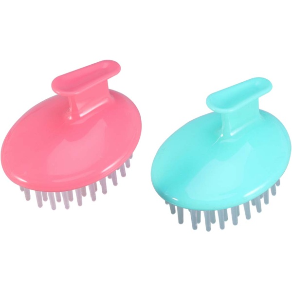 فرشاة غسيل الشعر السيليكون Silicone Hair Brush Shampoo Scalp