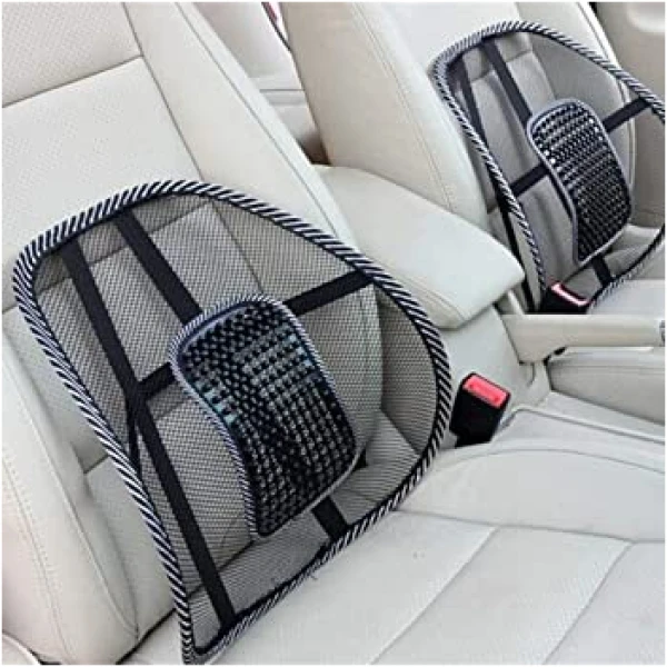 مسند ظهر للسيارة والمكتب لآلام الظهر - Car &Amp; Office Chair Seat Cushion