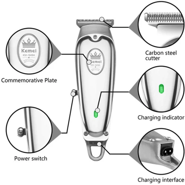 مكنة حلاقة الشعر كيمي 1949A السوبر Kemei Km-1949A One Blade For Men Face Shaver