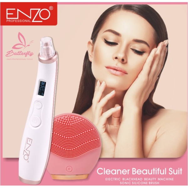 2 في 1 جهاز إزالة الرؤوس السوداء وشفط ونزع الدهون من البشرة والوجه Enzo Blackhead Removal Machine En-215