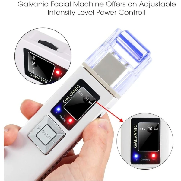 جهاز شد الوجه المنزلي بتقنية الجلفانيك ايون Galvanic Microcurrent Skin Firming Whiting Anti-Aging Liftingr