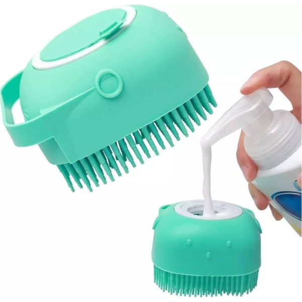 فرشاة استحمام سيليكون مع موزع صابون 2×1 Shower Brush With A Soap Dispenser