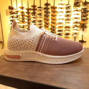 Sketcher Women's Mesh Knit Sneaker Comfortable Easy to Wear Cashmere