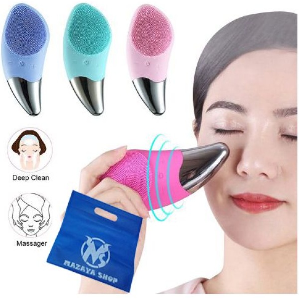 ⁦Electric Silicone Ultrasonic Facial Cleanser Brush -2Way⁩ - الصورة ⁦1⁩