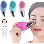 Electric Silicone Ultrasonic Facial Cleanser Brush -2way - الصورة 2