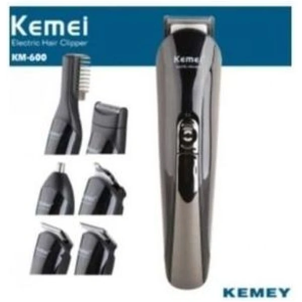 Kemei Km-600 - ماكينة حلاقة الشعر المتكاملة القابلة لإعادة الشحن