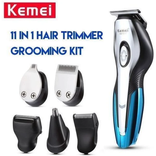 Kemei Km - 5031 ماكينة قص الشعر 11 فى 1 قابلة للشحن