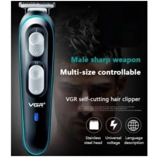 Vgr Vgr- V-055-ماكينة حلاقه لحلاقه الشعر و الذقن قابلة لاعادة الشحن
