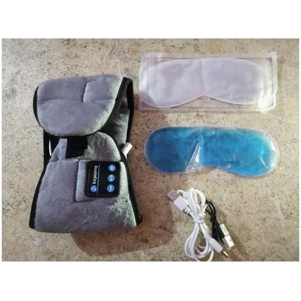قناع بلوتوث للنوم مع مكبرات صوت وميكروفون Bluetooth Eye Mask