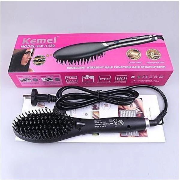 Kemei Km-1320 فرشاة فرد وتصفيف الشعر الحرارية من كيمي
