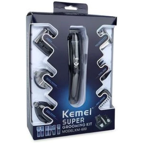 Kemei Km-600 - ماكينة حلاقة الشعر المتكاملة القابلة لإعادة الشحن