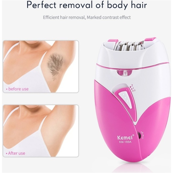 Kemei جهاز إزالة الشعر الاحترافي القابل للشحن Km-189A جاف