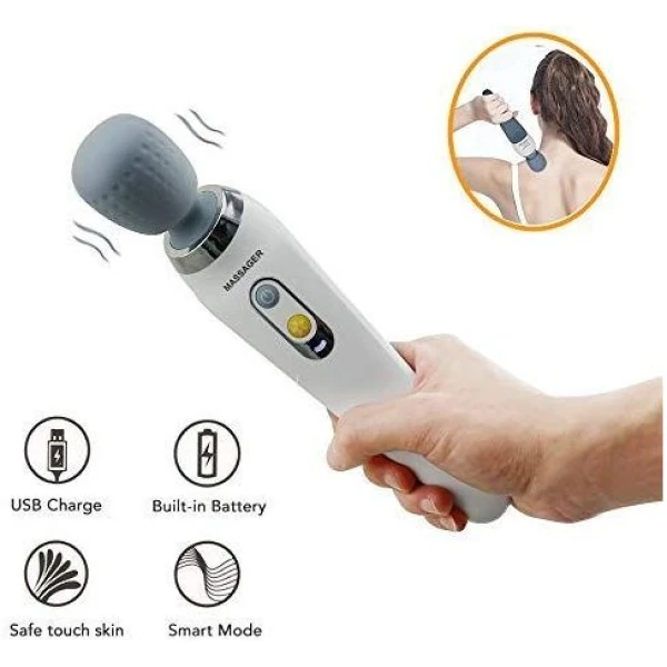 يد المساج السحرية - جهاز تدليك الجسم والرقبة والقدم في المنزل Magic Wand Massager