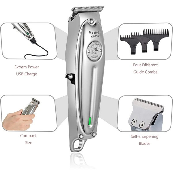 مكنة حلاقة الشعر كيمي 1949 السوبر Kemei Km-1949 One Blade For Men Face Shaver