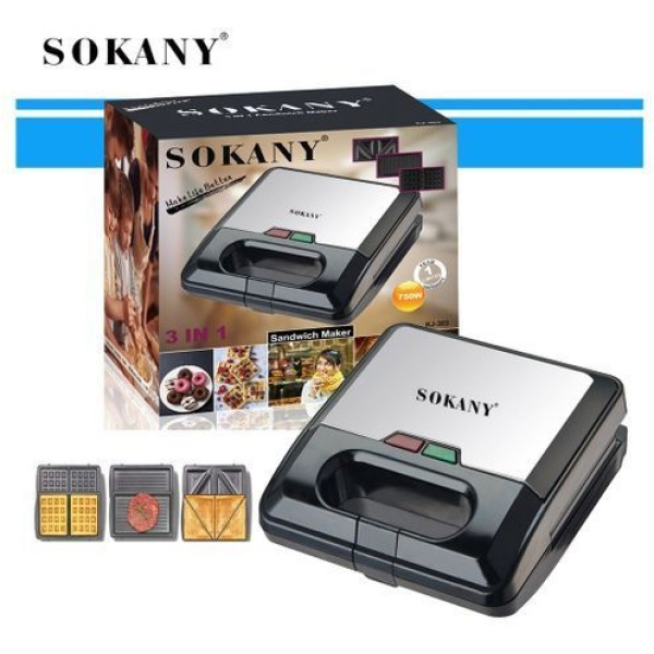 جهاز ساندوتش ميكر سوكاني 3 فى 1 Sokany Kj-303