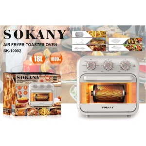 Sukani SK-10002 Air Fryer and Electric Oven - 18L Capacity, 1800W, 10 Presets, Healthy Cooking
