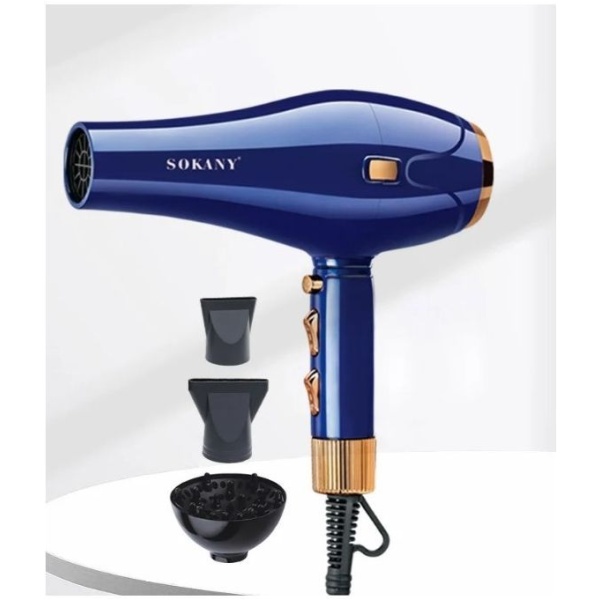 Sokany Sk-14003 استشوار شعر سوكانى احترافي مع 3 إضافات - 2400 وات