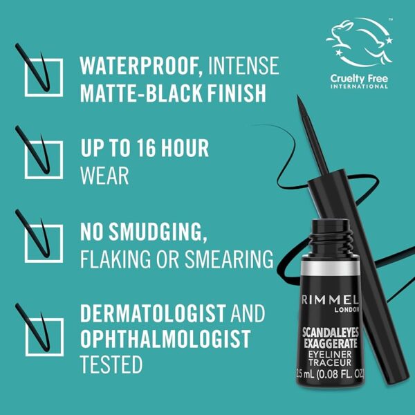 Rimmel London Exaggerate Eyeliner - 001