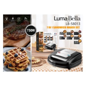 Luma Bella ساندوتش ميكر ٧ فى واحد - 750 واط LB-58013 7*1