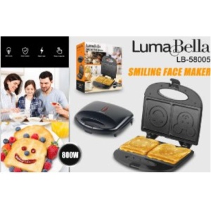 Luma Bella ساندويتش ميكر سمايل فيس B-58005 800 وات