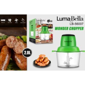 Luma Bella كبه تقطيع الخضروات و اللحوم جسم معدني - 2.0 لتر LB-56007 500W