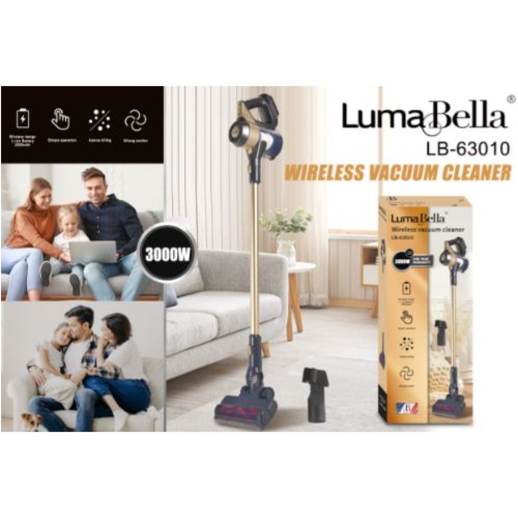 Luma Bella مكنسة كهربائية محمولة (عمودية أو محمولة) 3000 وات (Lb-63010)