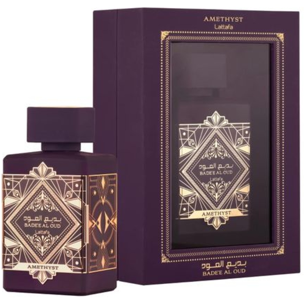 Lattafa عطر بديع العود او دي بارفان اميثيستمن لطافه - للجنسين