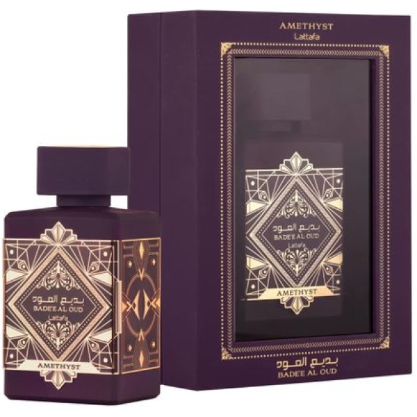 Lattafa عطر بديع العود او دي بارفان اميثيستمن لطافه - للجنسين