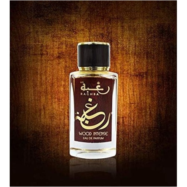⁦Lattafa عطر رغبة وود انتينس او دى بارفان من لطافه - للجنسين⁩ - الصورة ⁦4⁩