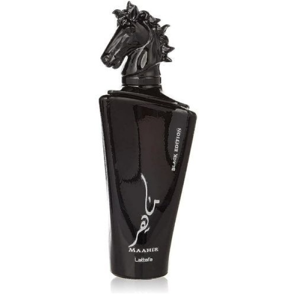 ⁦Lattafa عطر ماهر بلاك ايديشن او دو بارفان من لطافه - للجنسين⁩ - الصورة ⁦5⁩