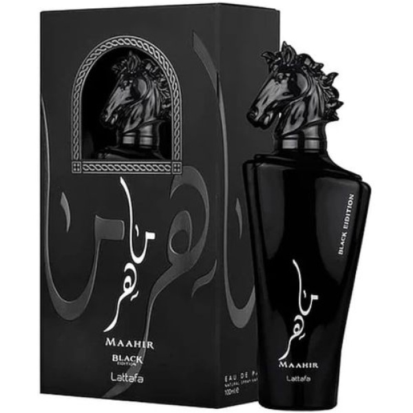 Lattafa عطر ماهر بلاك ايديشن او دو بارفان من لطافه - للجنسين