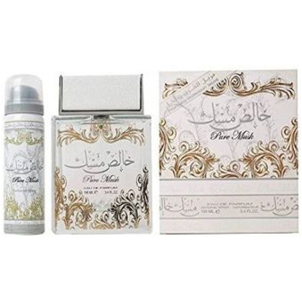 Lattafa مجموعة هدايا المسك النقي من لطافة - للنساء - قطعتين