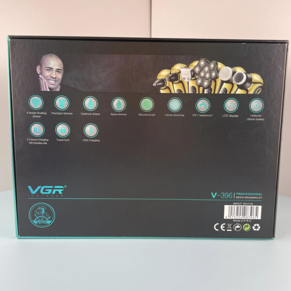 V-396 – ماكينة حلاقة كهربائية وتنعيم احترافية . قابلة للشحن للرجال