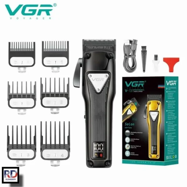V-137 - ماكينة حلاقة كهربائية احترافية. قابله للشحن للرجال