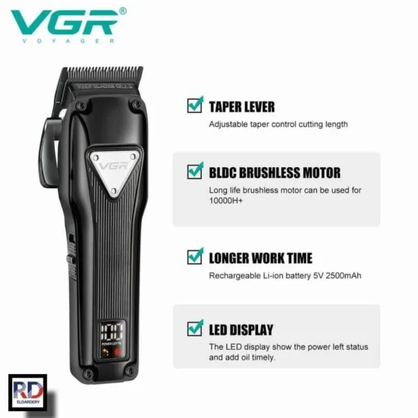 V-137 - ماكينة حلاقة كهربائية احترافية. قابله للشحن للرجال