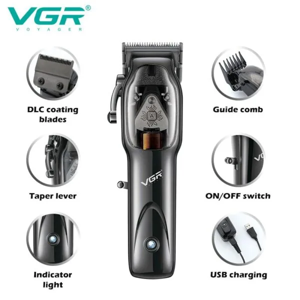 ماكينة حلاقة الشعر الاحترافية Vgr V-653
