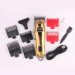 VGR V-655 - ماكينة حلاقة كهربائية للرجال احترافية قابلة للشحن مع رؤوس متعددة