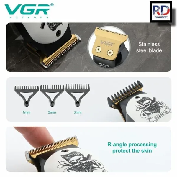 V-971 - ماكينة حلاقة كهربائية احترافية. قابله للشحن للرجال