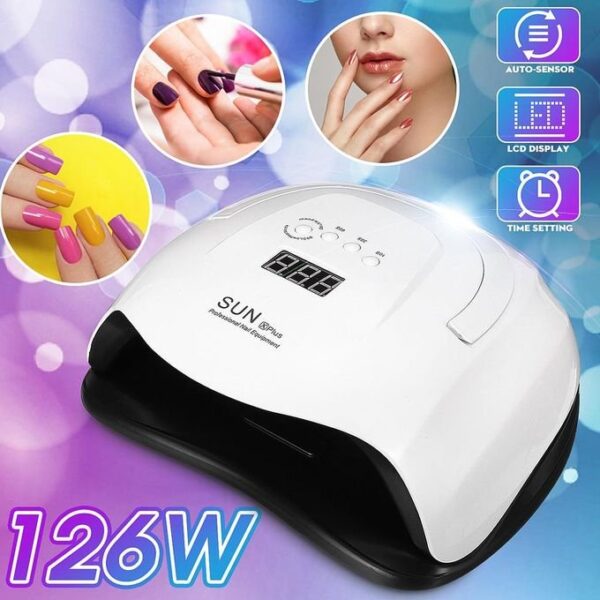 Sun Professional Uv Led Timer Nail Dryer - 126 W