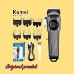 Km-1551  - ماكينة حلاقة كهربائية احترافية. قابله للشحن للرجال