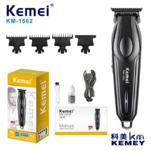 Km-1562 - ماكينة حلاقة كهربائية احترافية. قابله للشحن للرجال