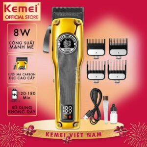 Km-1825  - ماكينة حلاقة كهربائية احترافية. قابله للشحن للرجال
