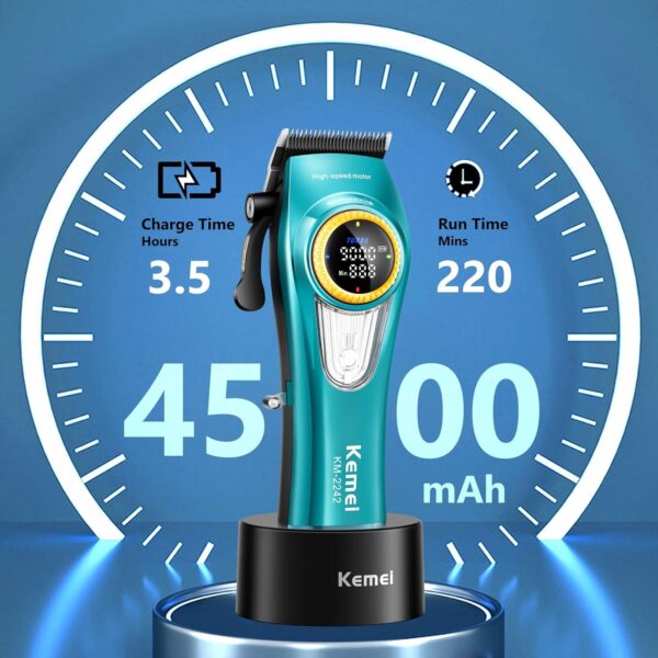 Km-2242 - ماكينة حلاقة كهربائية احترافية. قابله للشحن للرجال