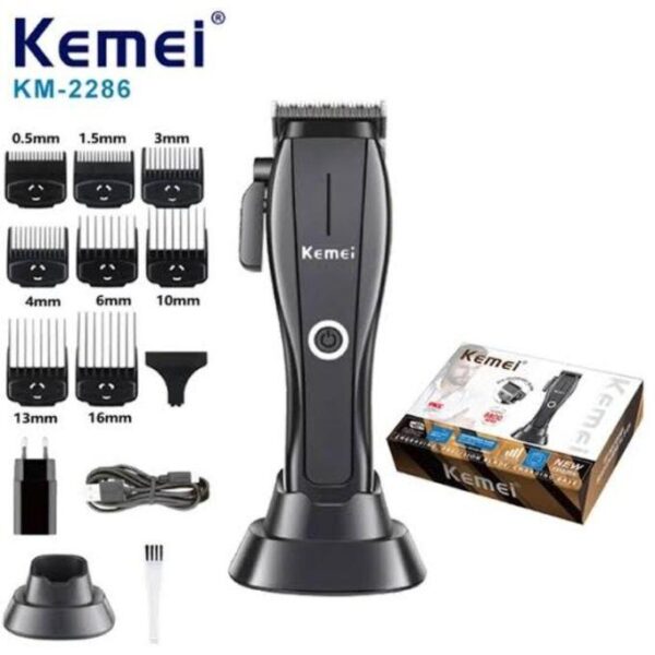 Km-2286 - ماكينة حلاقة كهربائية احترافية. قابله للشحن للرجال