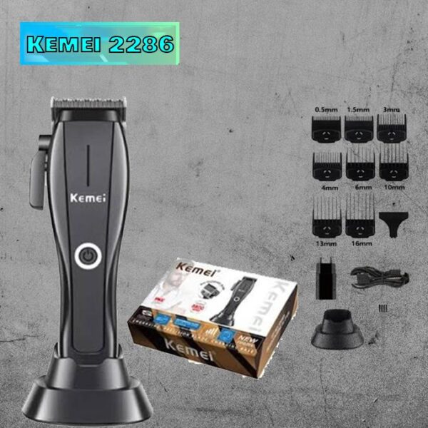 Km-2286 - ماكينة حلاقة كهربائية احترافية. قابله للشحن للرجال
