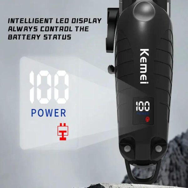 Km-2290D - ماكينة حلاقة كهربائية احترافية. قابله للشحن للرجال