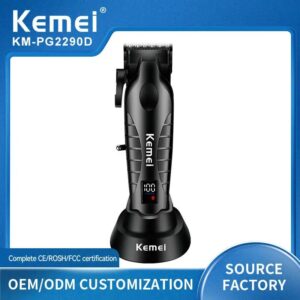 Km-2290D  - ماكينة حلاقة كهربائية احترافية. قابله للشحن للرجال