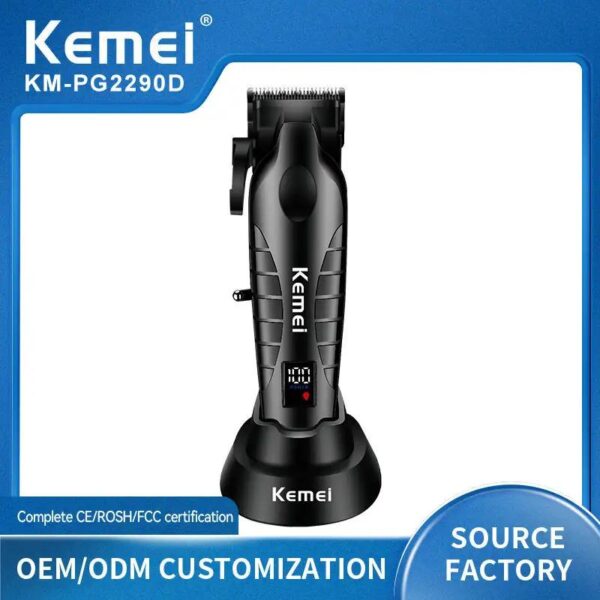 Km-2290D  - ماكينة حلاقة كهربائية احترافية. قابله للشحن للرجال