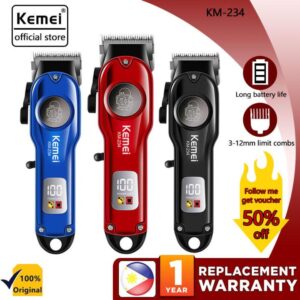 Km-234 - ماكينة حلاقة كهربائية احترافية. قابله للشحن للرجال