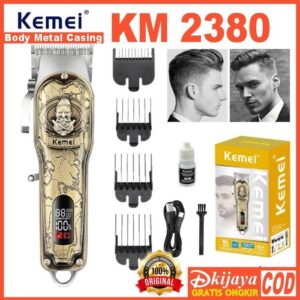 Km-2380  - ماكينة حلاقة كهربائية احترافية. قابله للشحن للرجال